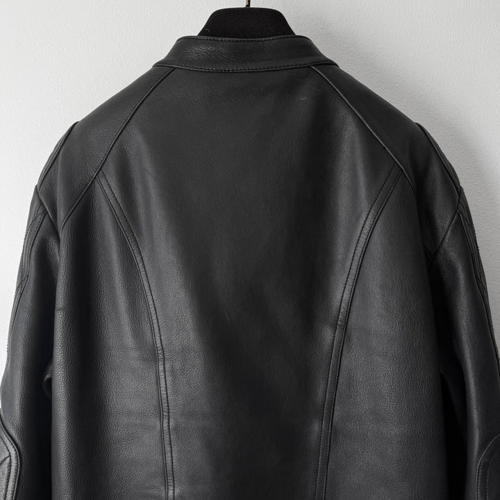 Gucci FW2006 Black Lamb Leather Biker Moto Jacket