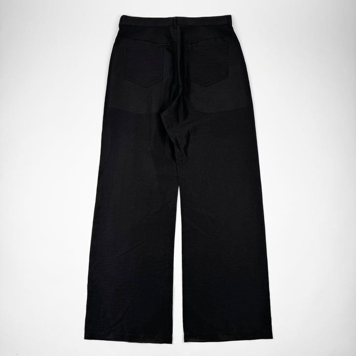 Rick Owens SS2023 Black Linen Relaxed Geth Pants