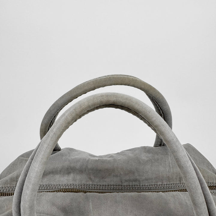 Martin Margiela 2010 Gray Cotton Canvas Crossbody Sailor Bag