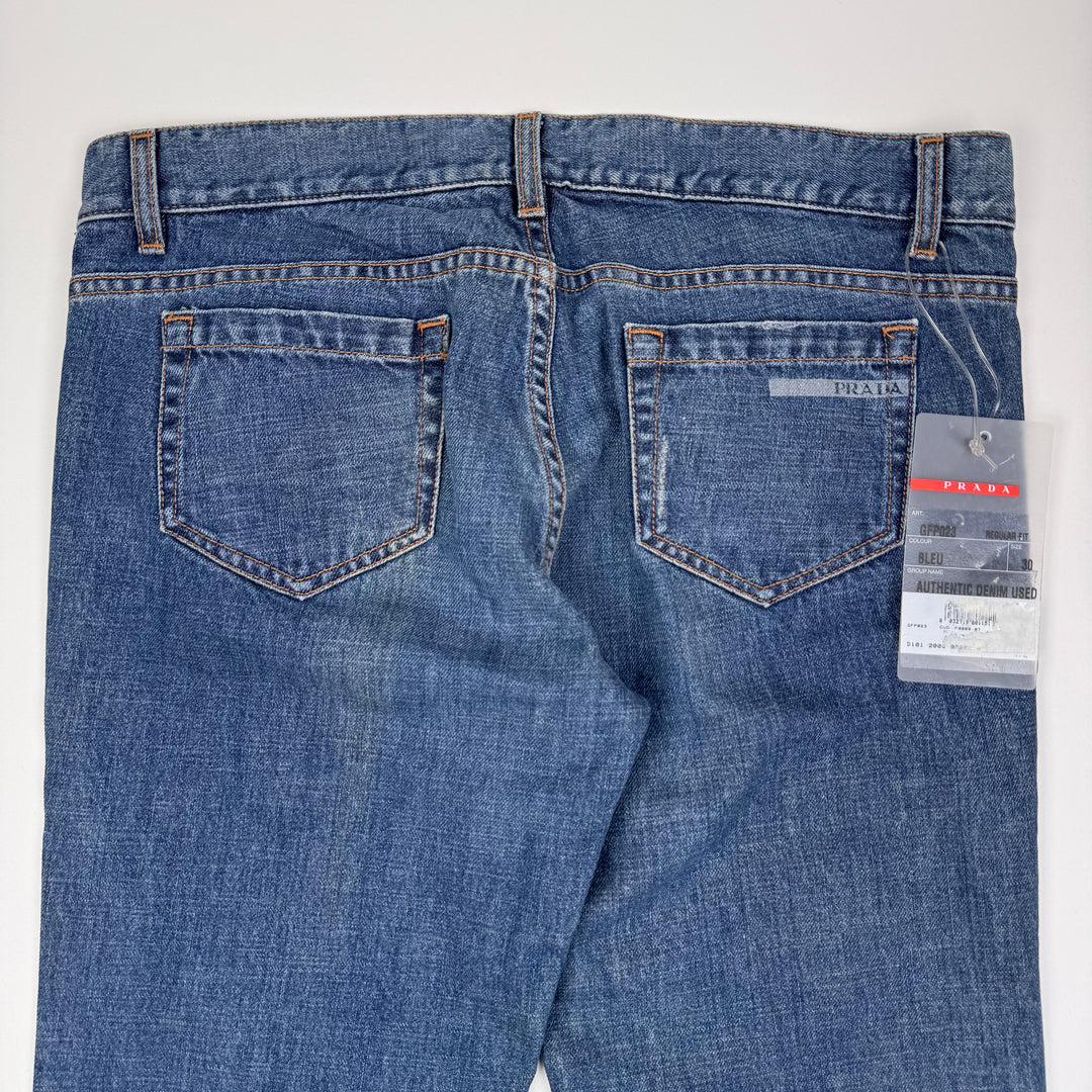 Prada 2006 Blue Washed ”Regular Fit” Bootcut Jeans