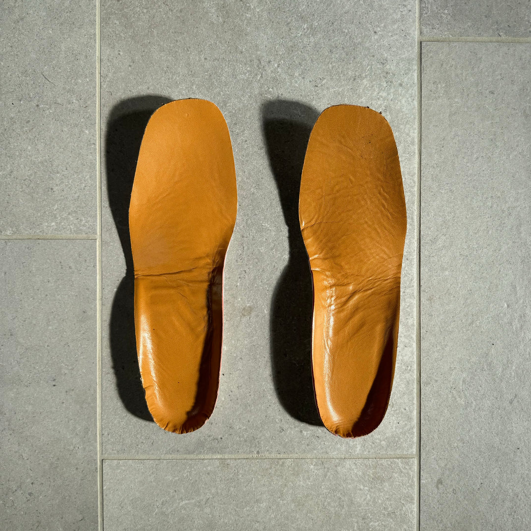 AW2003 Martin Margiela Brown Suede Square Toe Boots