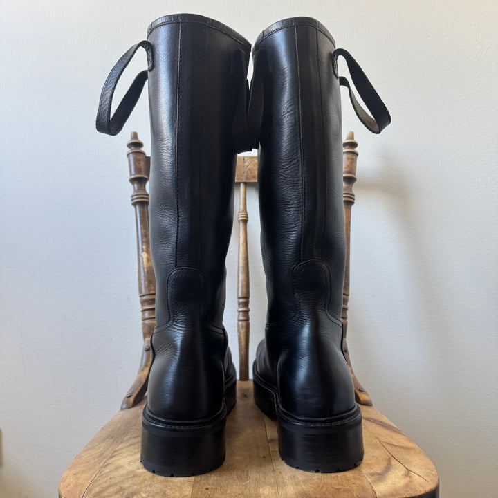 Enfants Riches Déprimés SS25 Platform Leather Riders Boots