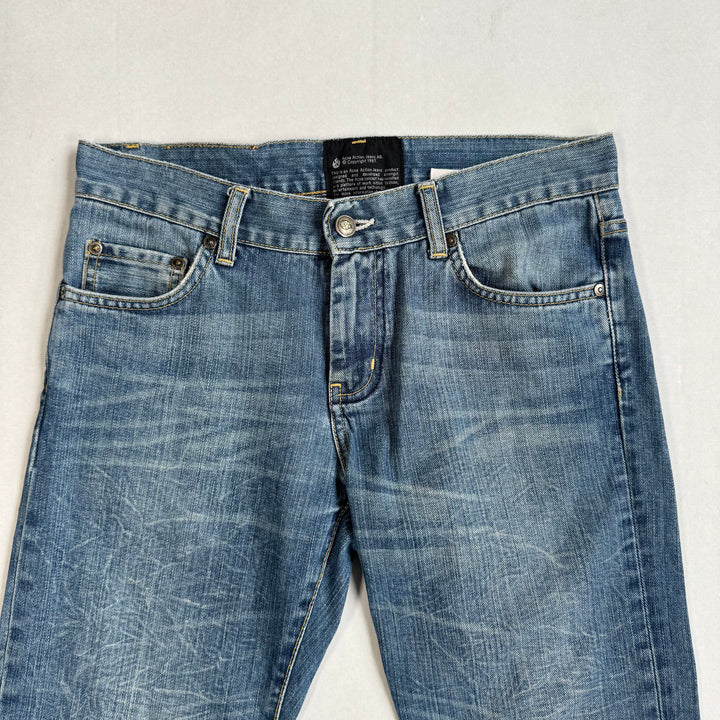 Acne Studios 2000´s Washed Blue Boot-Cut Denim