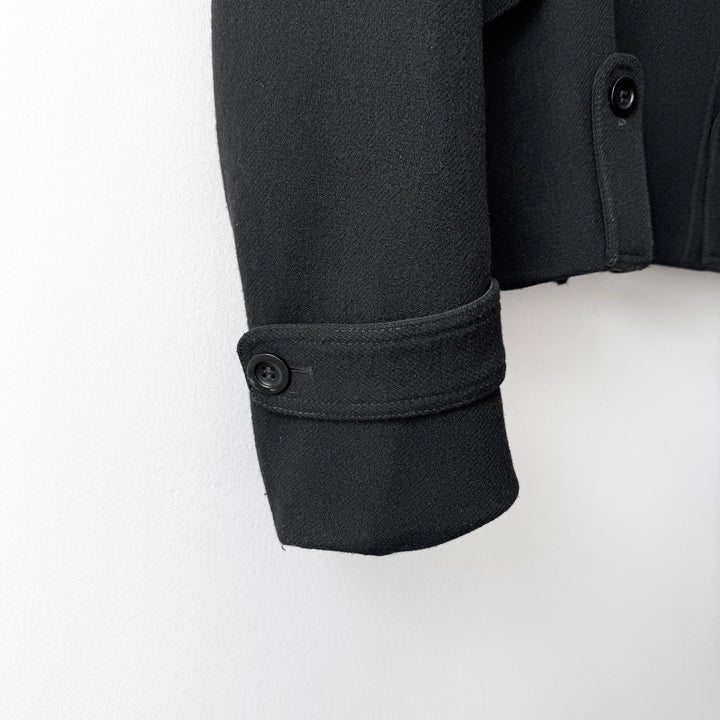 AW2008 Martin Margiela Black Wool Perfecto Biker Jacket