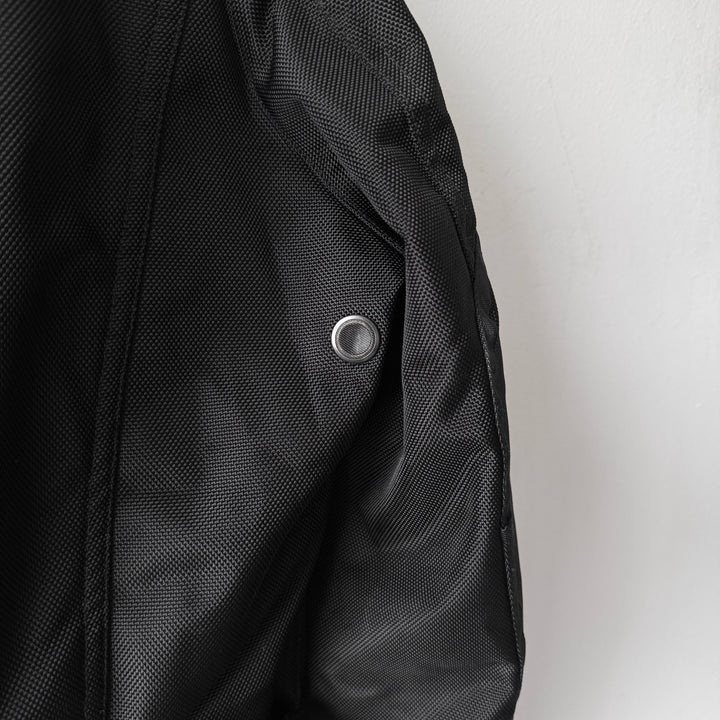 Issey Miyake AW2000 Black Ballistic Nylon X-Ray Cargo Bomber Jacket