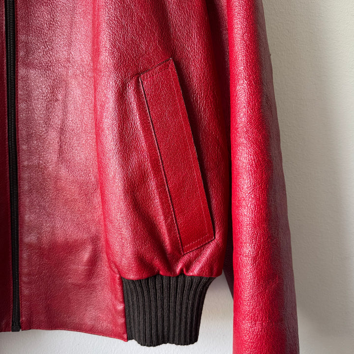 Prada FW2000 Mainline Runway Lamb Leather Bomber Jacket