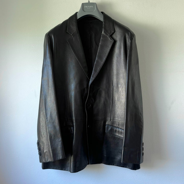 Prada FW1999 Mainline Lamb Leather Blazer Jacket