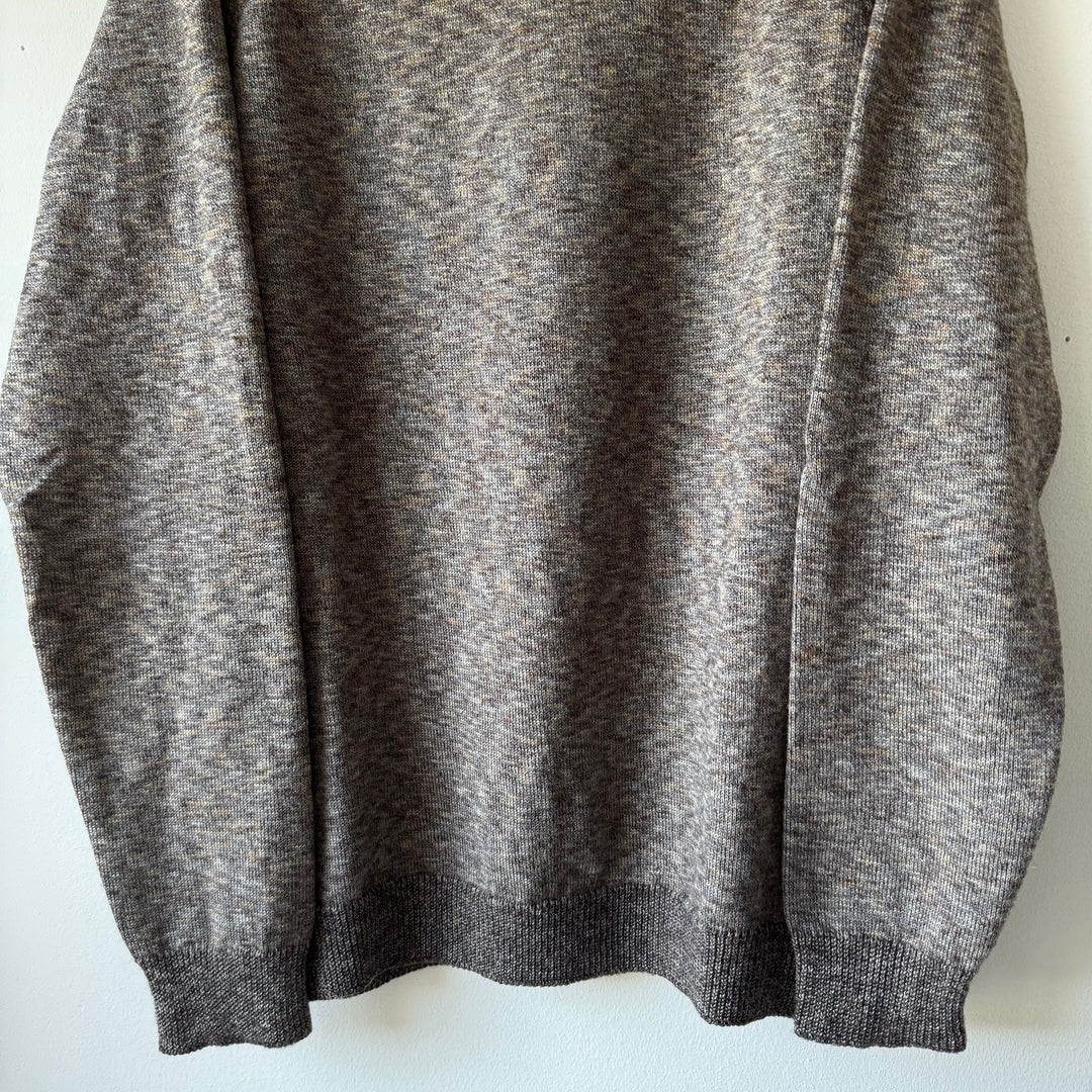 AW2006 Martin Margiela Brown Knitted Wool Turtleneck Pullover