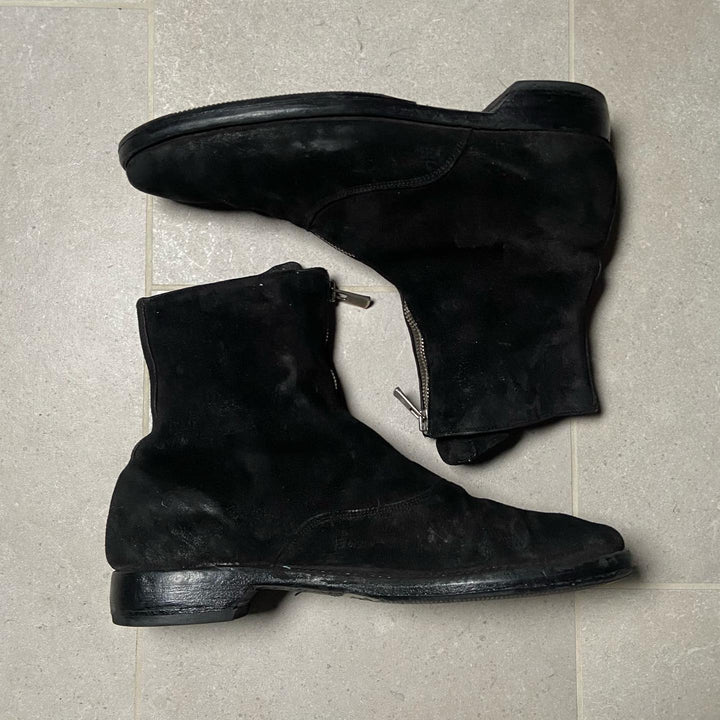 Guidi 210 Reverse Leather/Suede Front Zips