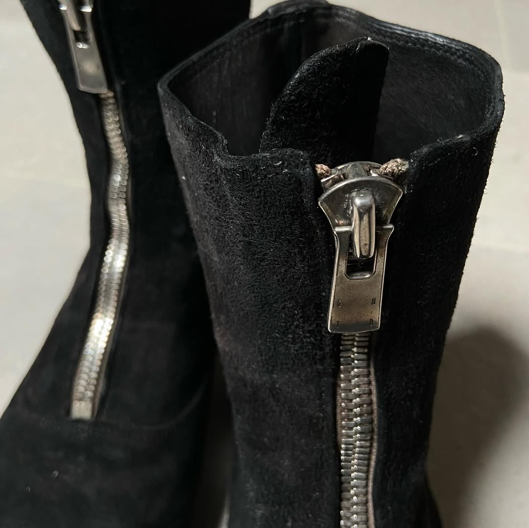 Guidi 210 Reverse Leather/Suede Front Zips