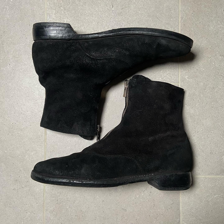 Guidi 210 Reverse Leather/Suede Front Zips