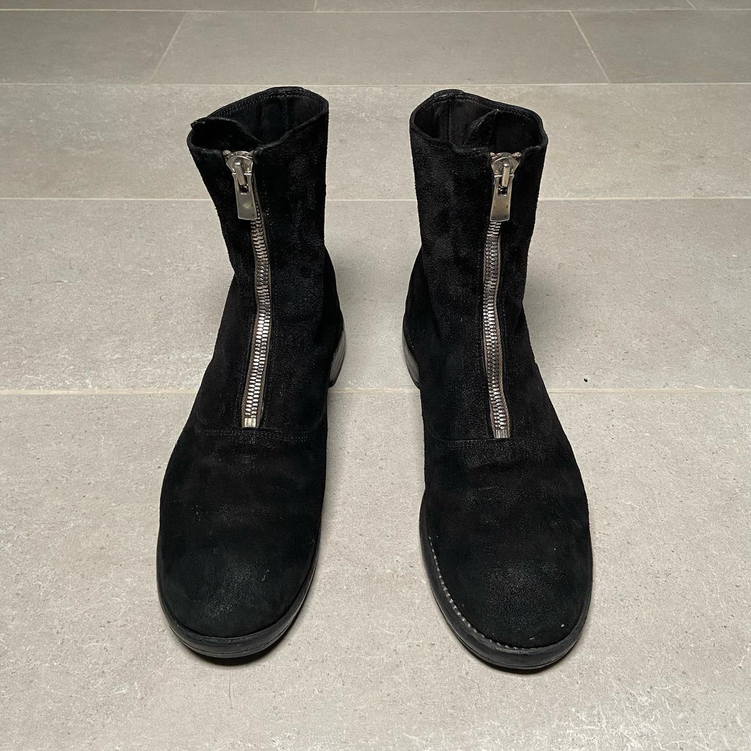 Guidi 210 Reverse Leather/Suede Front Zips