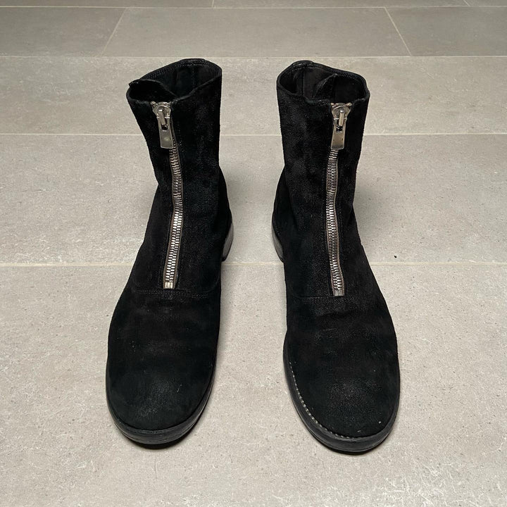 Guidi 210 Reverse Leather/Suede Front Zips