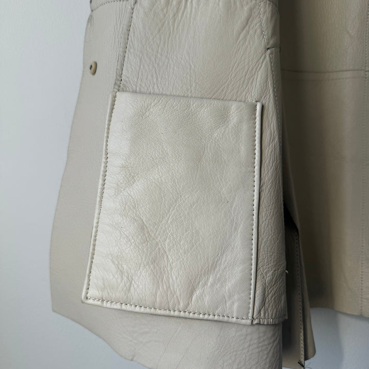 Prada 90’s Button Up Leather Jacket