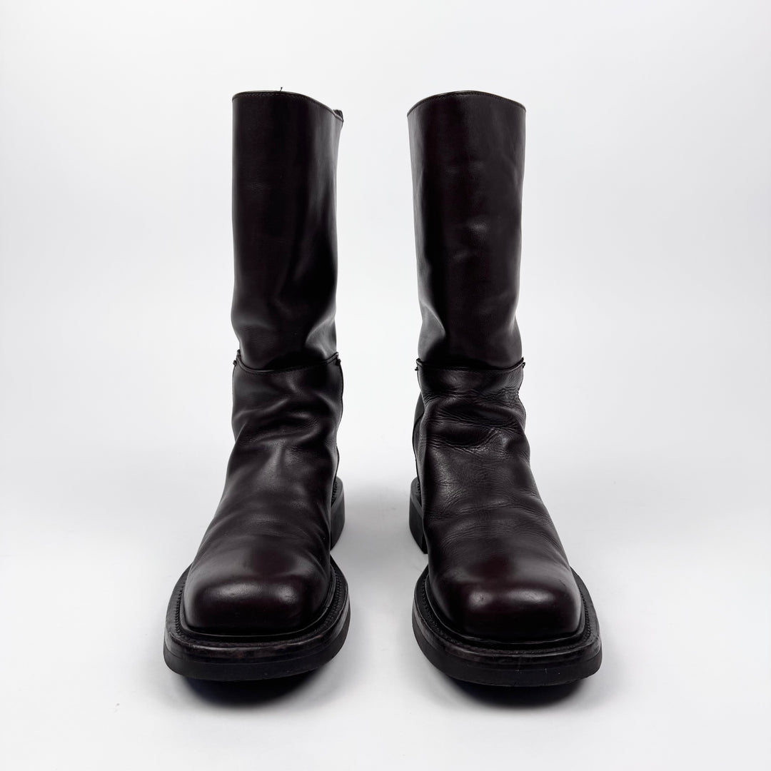 Prada FW1999 Brown Leather Riding Boots