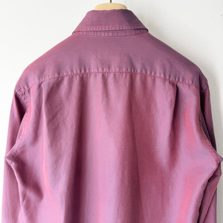 Gucci By Tom Ford SS1998 Iridescent Purple/Red Cotton Button-Up Shirt