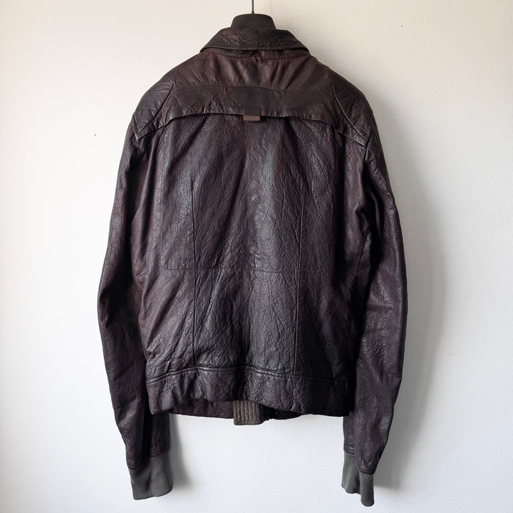 Rick Owens FW2008 Dust Hammered Lamb Leather Bruiser Jacket