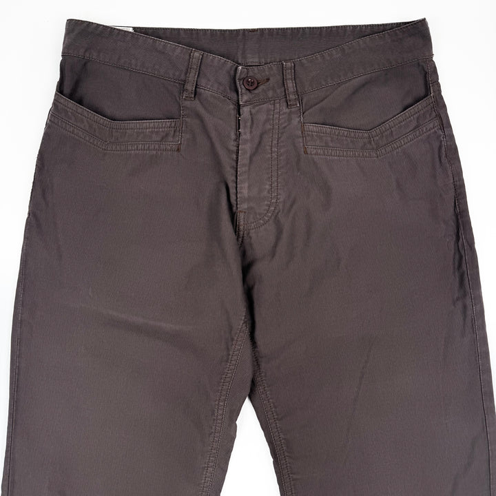 SS2007 Martin Margiela Brown Cotton Relaxed Straight Pants