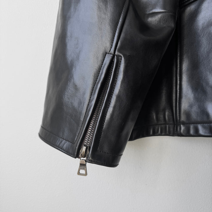Prada 1990’s Dark Brown Horse Leather Jacket