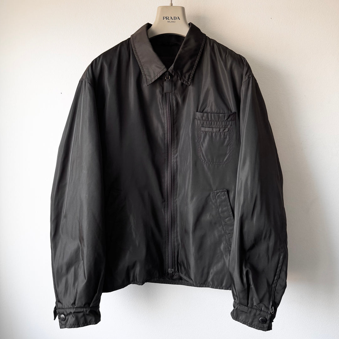 Prada FW1996 Brown Insulated Nylon Blouson Jacket