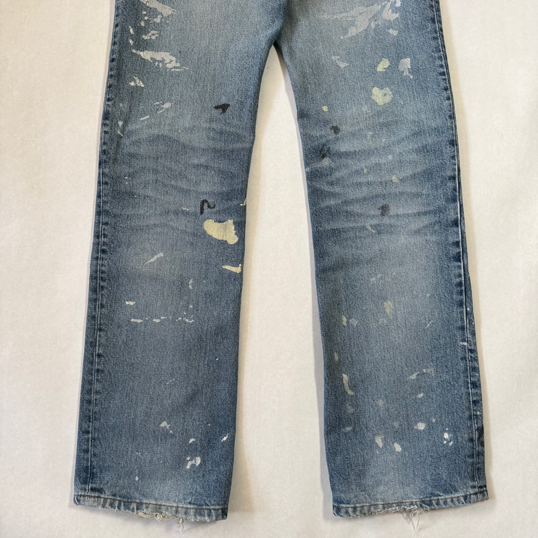 Helmut Lang 1999 Boot Cut Flared Painter Jeans Denim