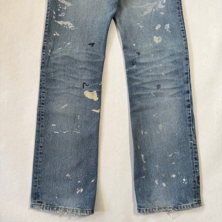 Helmut Lang 1999 Boot Cut Flared Painter Jeans Denim