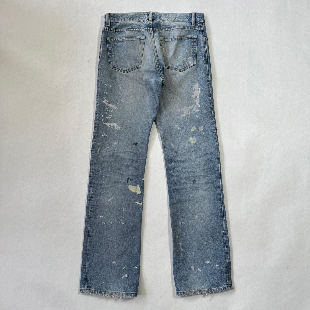 Helmut Lang 1999 Boot Cut Flared Painter Jeans Denim