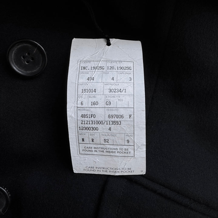 Gucci By Tom Ford FW2003 Black Double Breasted Wool Peacoat