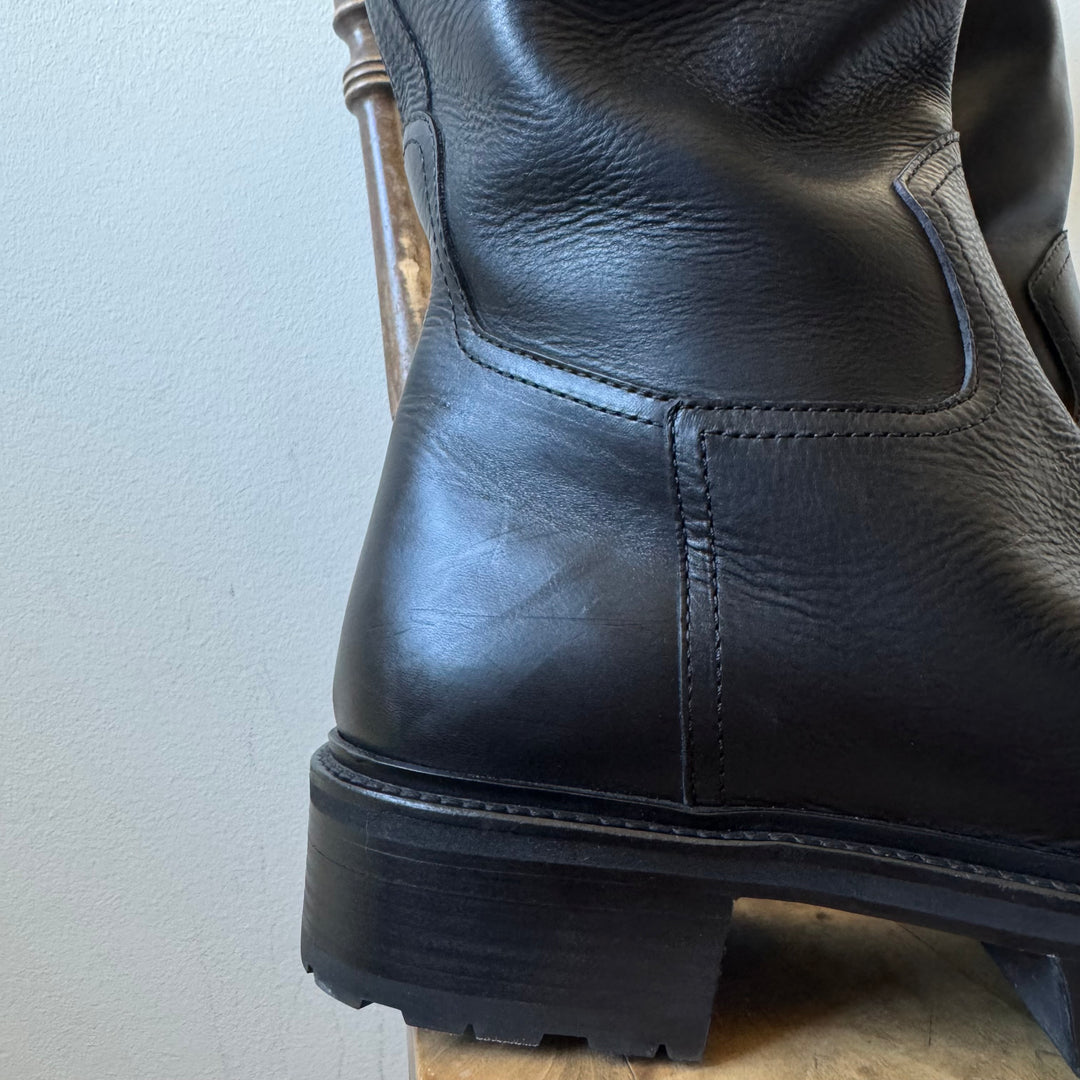 Enfants Riches Déprimés SS25 Platform Leather Riders Boots