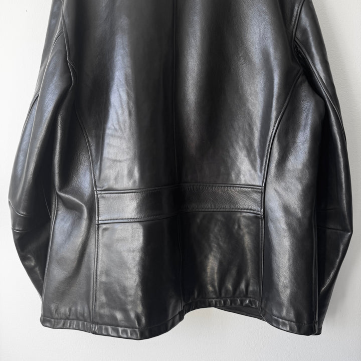Prada 1990’s Dark Brown Horse Leather Jacket