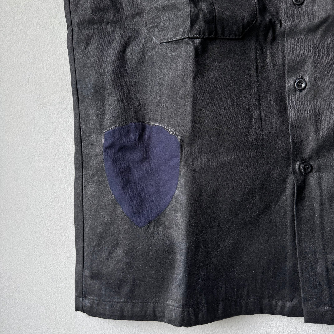 SS2003 Martin Margiela Artisanal Black Painted Officer Vest