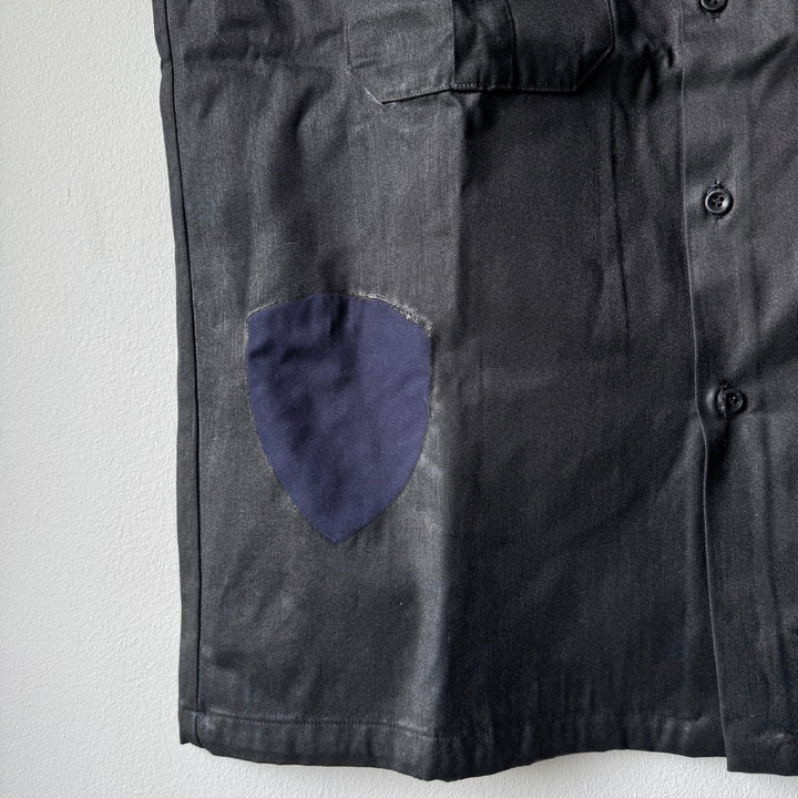 SS2003 Martin Margiela Artisanal Black Painted Officer Vest