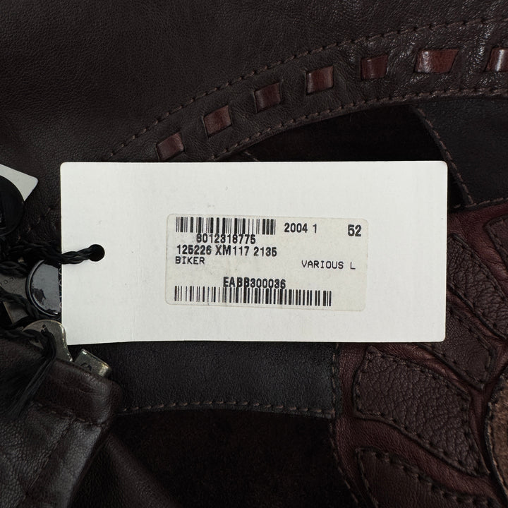 Gucci By Tom Ford SS2004 Brown Patchwork Western Leather Jacket