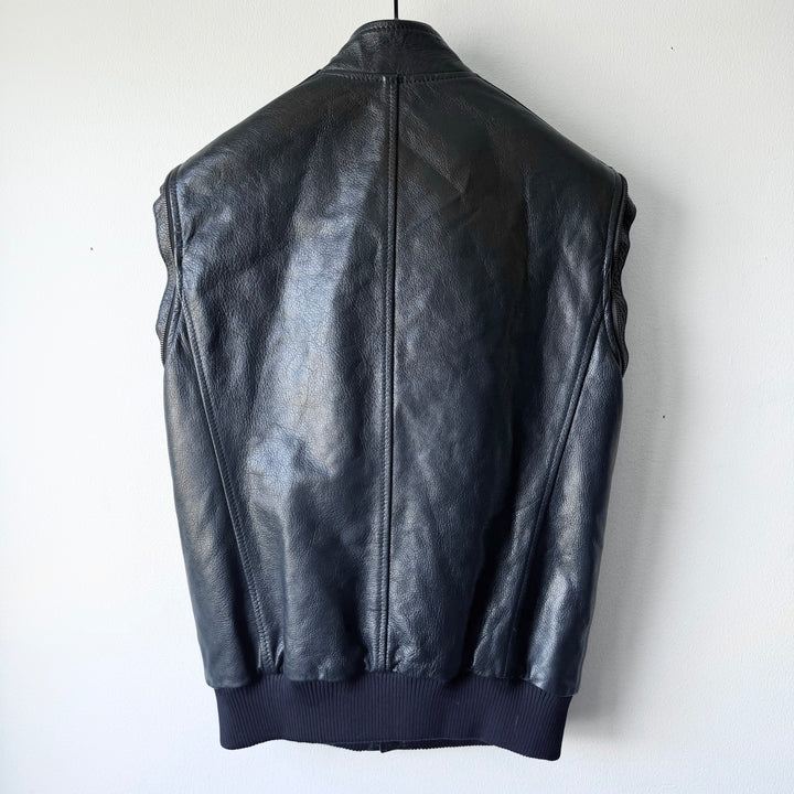 SS2007 Martin Margiela Petrol Multi-Zip Detachable Bomber Leather Jacket