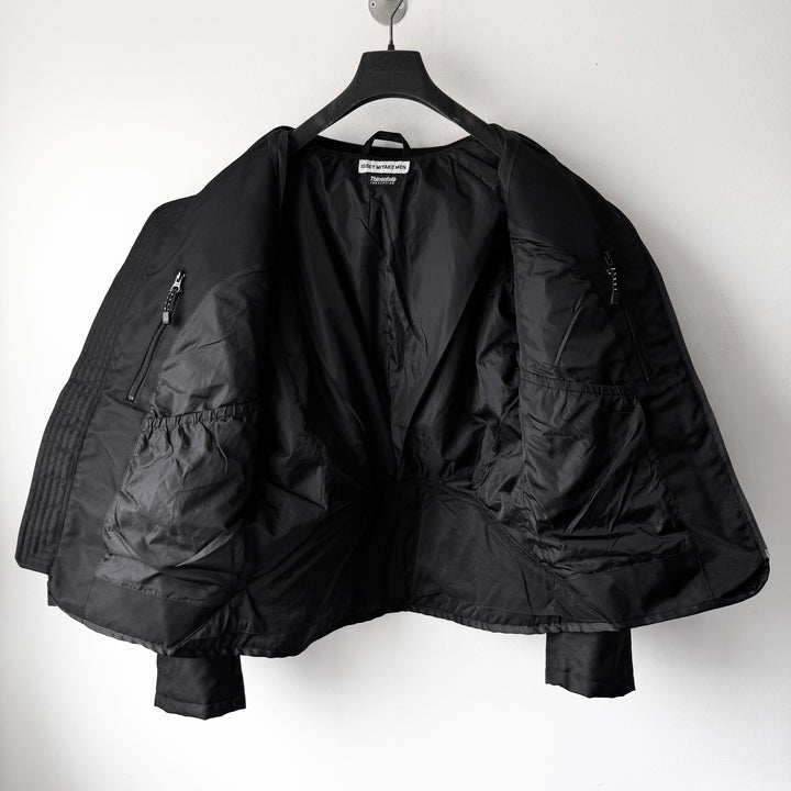 Issey Miyake AW2000 Black Ballistic Nylon X-Ray Cargo Bomber Jacket
