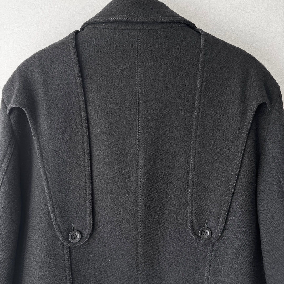 AW2008 Martin Margiela Black Wool Perfecto Biker Jacket
