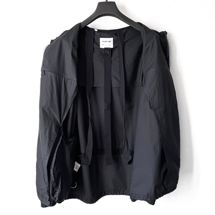 Helmut Lang SS1999 Black Cotton/Polyamide Packable Parachute Anorak