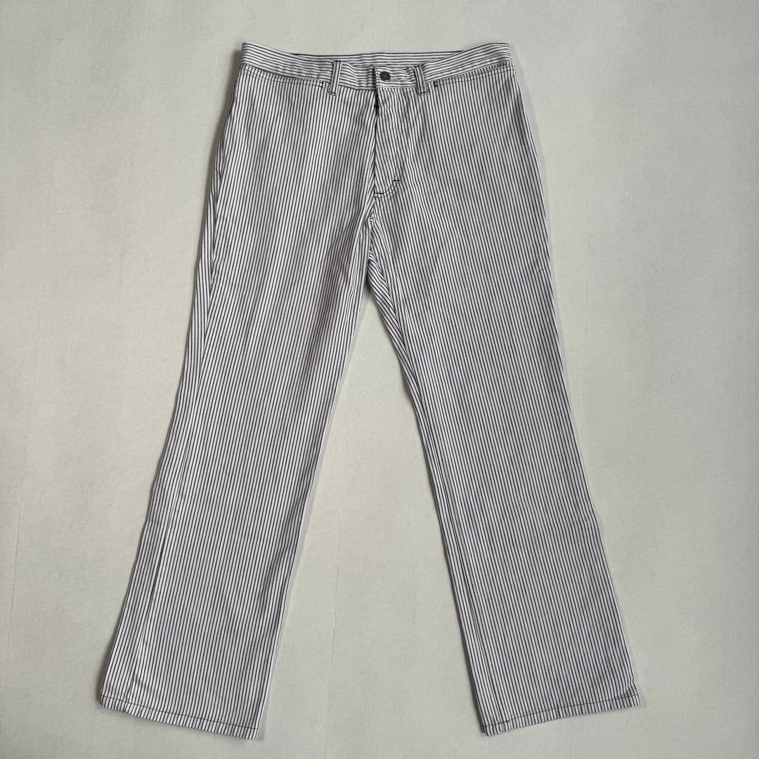 SS1999 Martin Margiela White Striped Cotton Pants