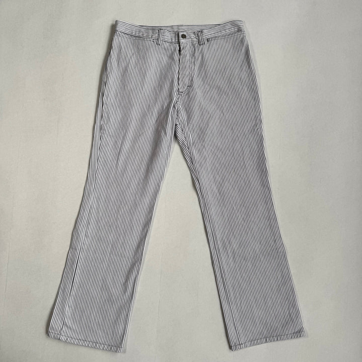 SS1999 Martin Margiela White Striped Cotton Pants