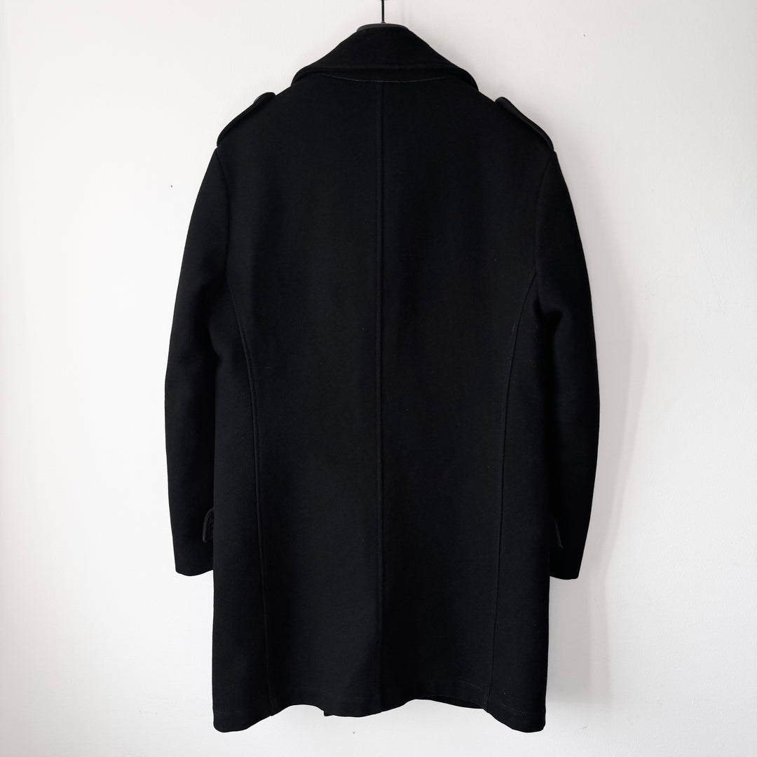 AW2006 Martin Margiela Black Wool Double Breasted Officer Army Coat
