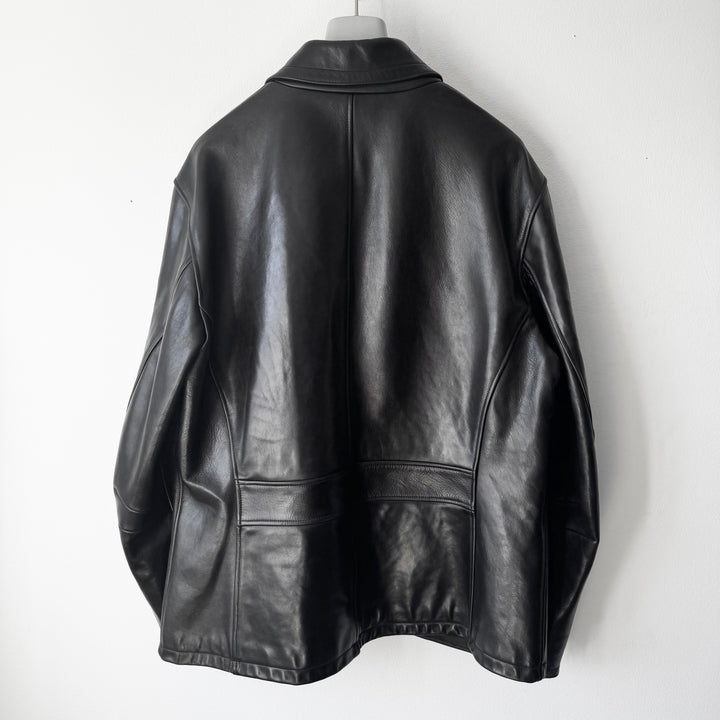 Prada 1990’s Dark Brown Horse Leather Jacket