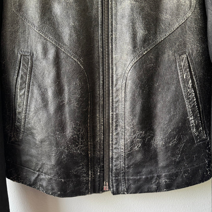Rick Owens SS09 Strutter Gradient Blistered Intarsia Leather Jacket