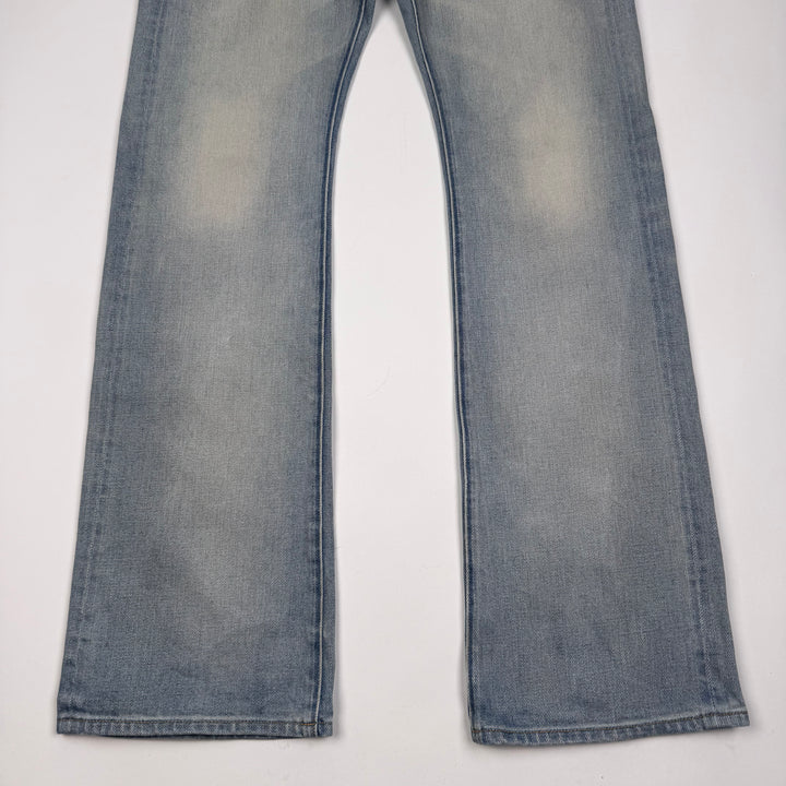 Tom Ford SS2025 Washed Blue Cotton Denim Bootcut Jeans