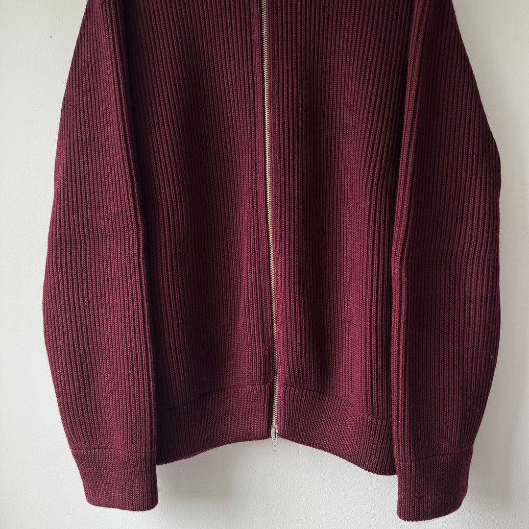 AW2002 Martin Margiela Wool Zip-Up Drivers/Truckers Knit