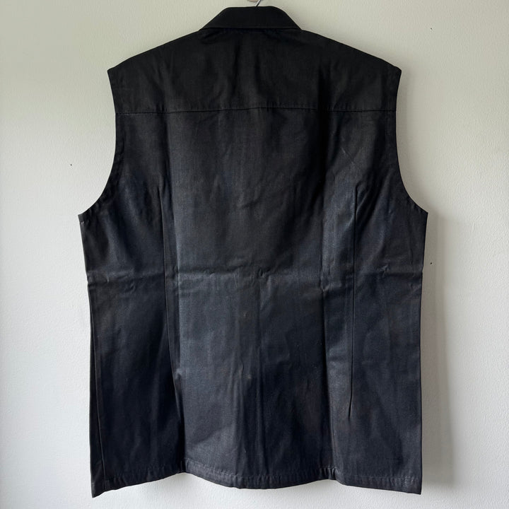 SS2003 Martin Margiela Artisanal Black Painted Officer Vest