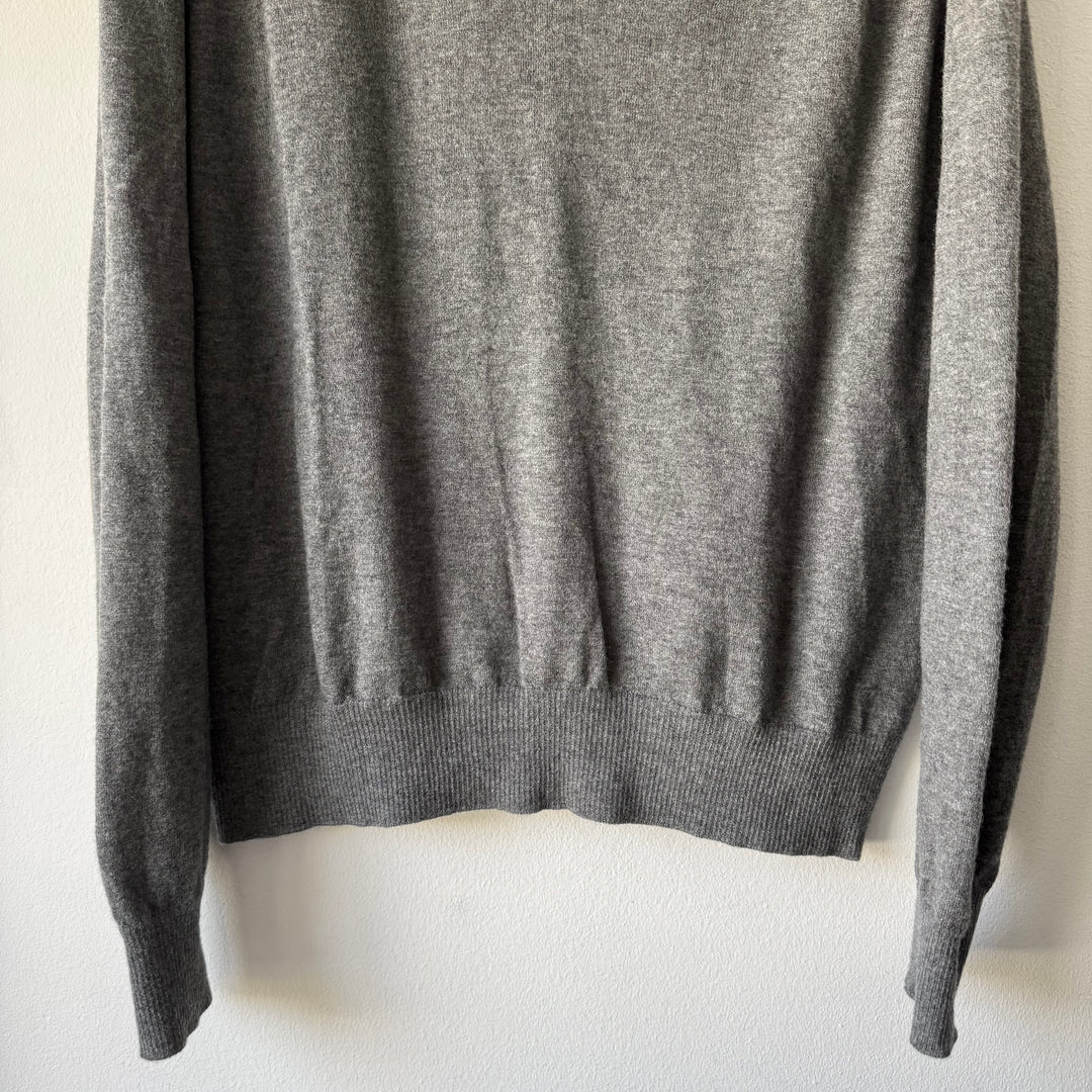 SS2017 Maison Margiela Gray Cashmere V-Neck Pullover Knit Sweater