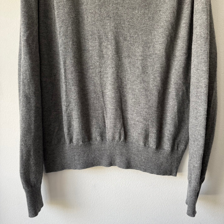 SS2017 Maison Margiela Gray Cashmere V-Neck Pullover Knit Sweater