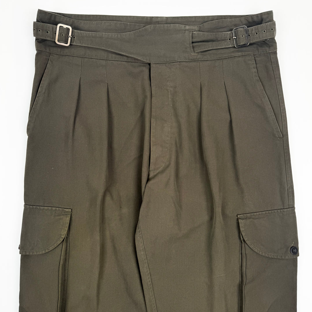 Gucci By Tom Ford SS2003 Olive Green Relaxed Military Cargo Pants