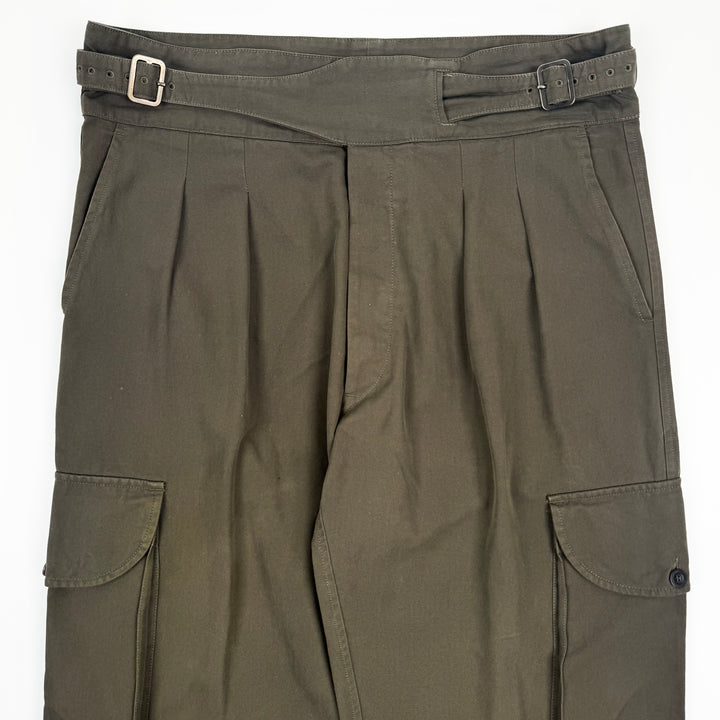Gucci By Tom Ford SS2003 Olive Green Relaxed Military Cargo Pants