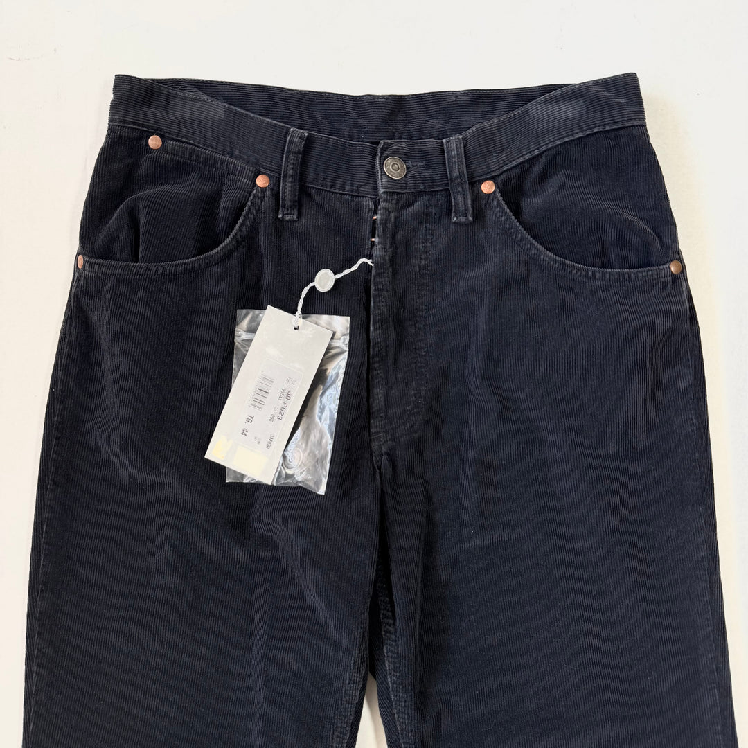 AW2005 Martin Margiela Navy Cotton Corduroy Relaxed Straight Pants
